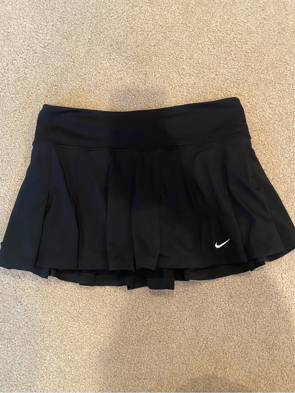 Nike Women’s Black Tennis Skirt Size M Pull-On Elastic Waist Stretch